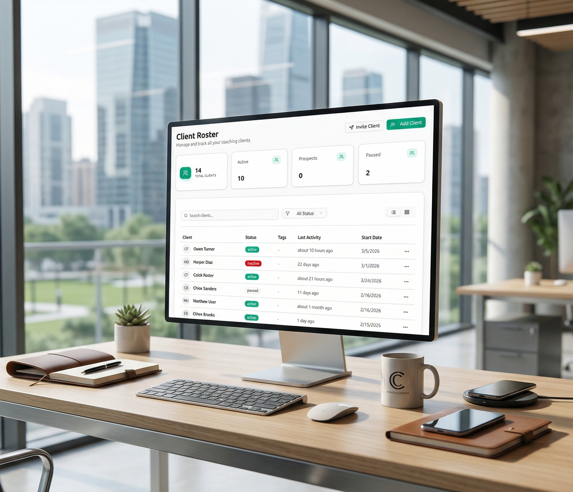 Coach Workspace Interface